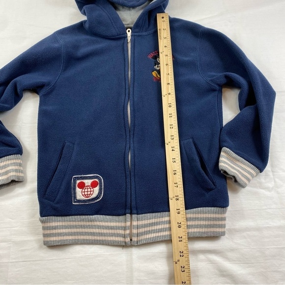 Disney Parks Mickey Mouse Fleece Collegiate Style Embroidered Full-Zip Jacket M - Picture 8 of 11